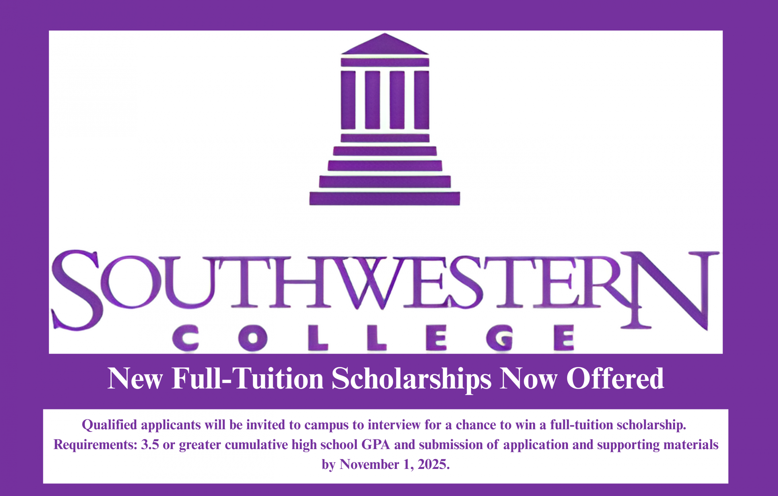 Blog Ad | SW College Scholarship